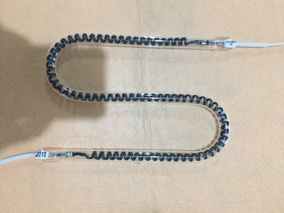 1260mm 220v 3500w Quartz Carbon Heating Lamp